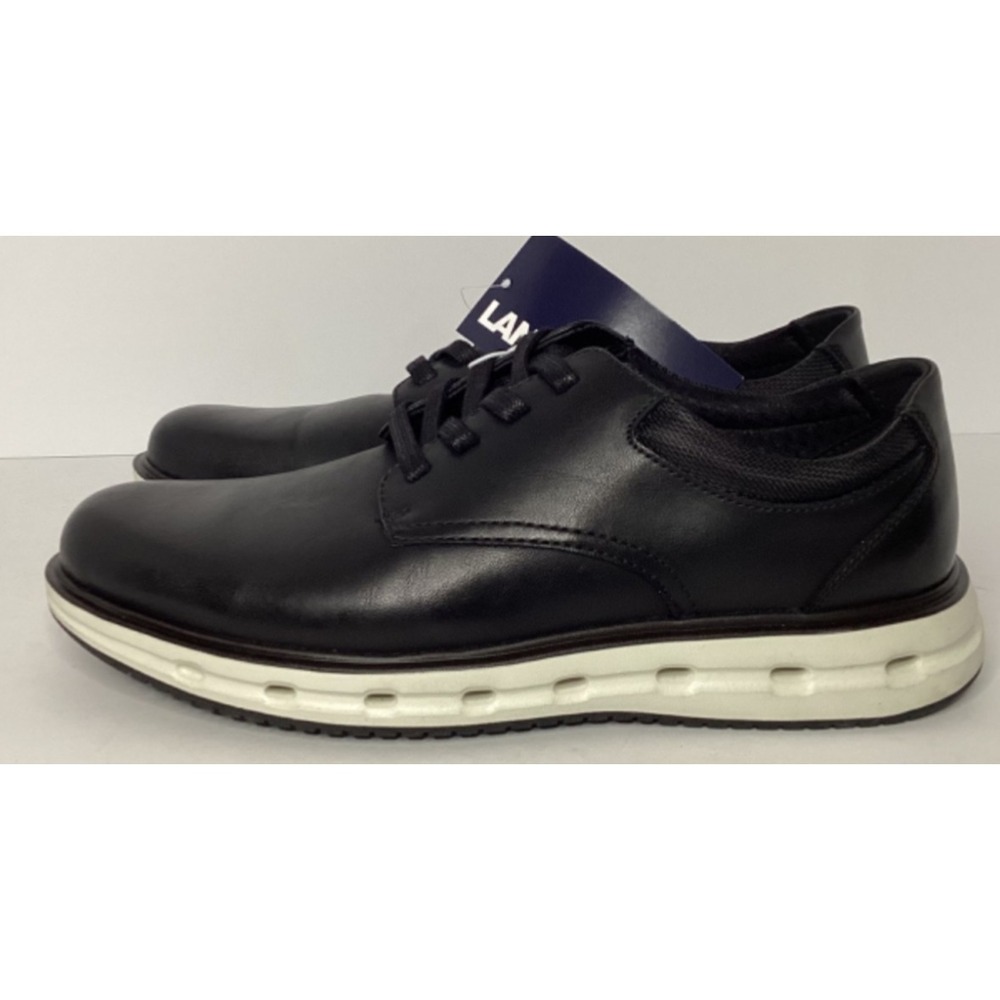 Lands End Sport Oxford Loafer Lace Up Men's Size 10 Black White NEW
